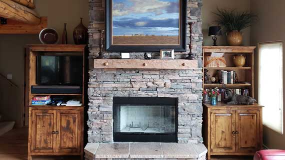 Factory-Built Wood Burning Fireplace